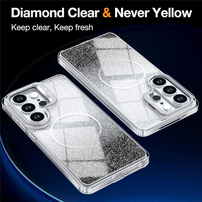 Bild 2,  Samsung Galaxy S26 Ultra Skal MagSafe Gradient Glitter Svart - Teknikhallen.se