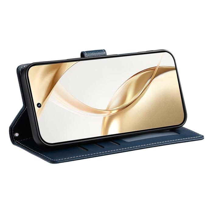 Bild 4,  Samsung Galaxy S26 Ultra Plånboksfodral Läder Blå - Teknikhallen.se