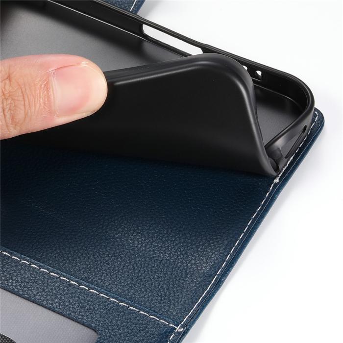 Bild 6,  Samsung Galaxy S26 Ultra Plånboksfodral Läder Blå - Teknikhallen.se