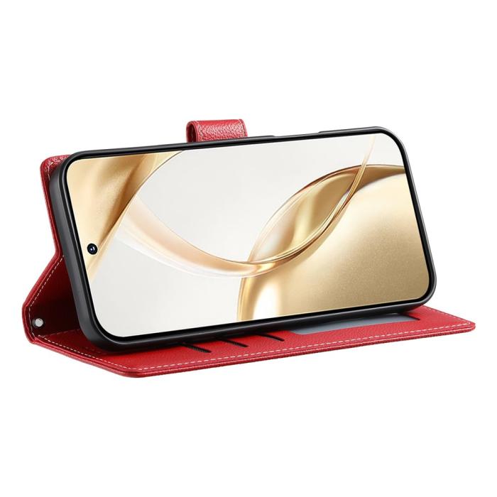 Bild 4,  Samsung Galaxy S26 Ultra Plånboksfodral Läder Röd - Teknikhallen.se