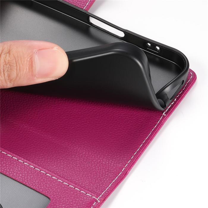 Bild 6,  Samsung Galaxy S26 Ultra Plånboksfodral Läder Rosa - Teknikhallen.se