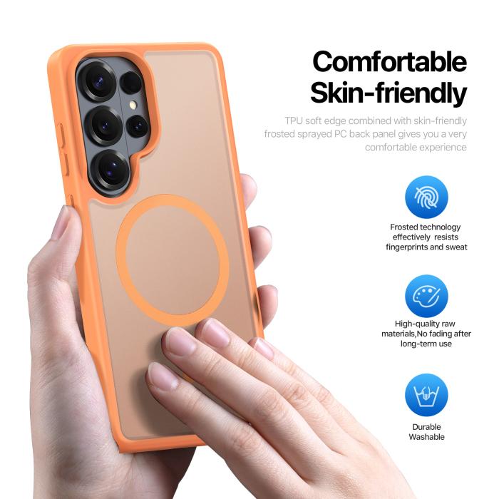 Bild 5, DUX DUCIS DUX DUCIS Galaxy S26 Ultra Skal MagSafe Yind Series Orange - Teknikhallen.se