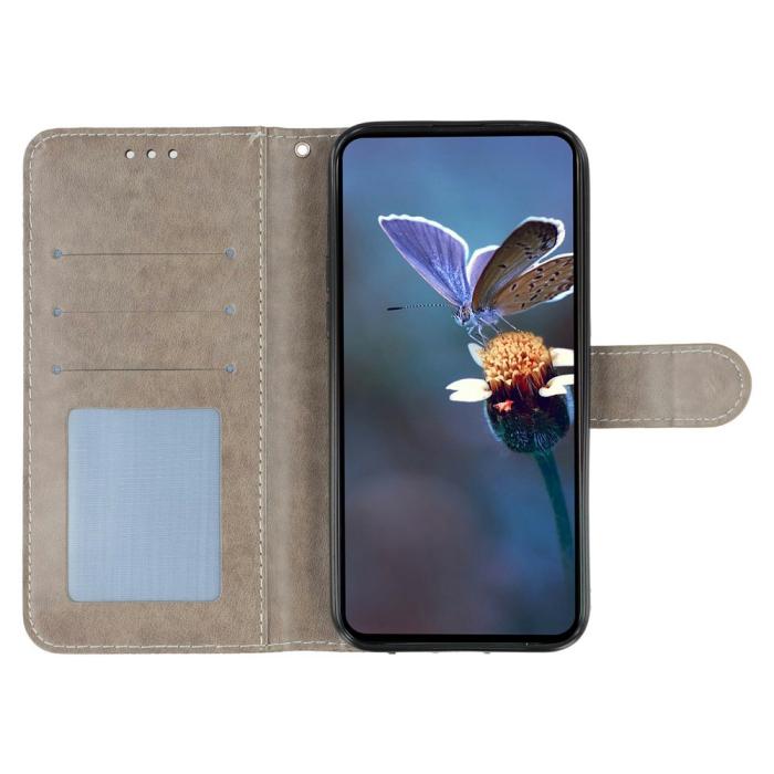 Bild 2,  Samsung Galaxy S26 Ultra Fodral Med Blommigt Tryck Grå - Teknikhallen.se