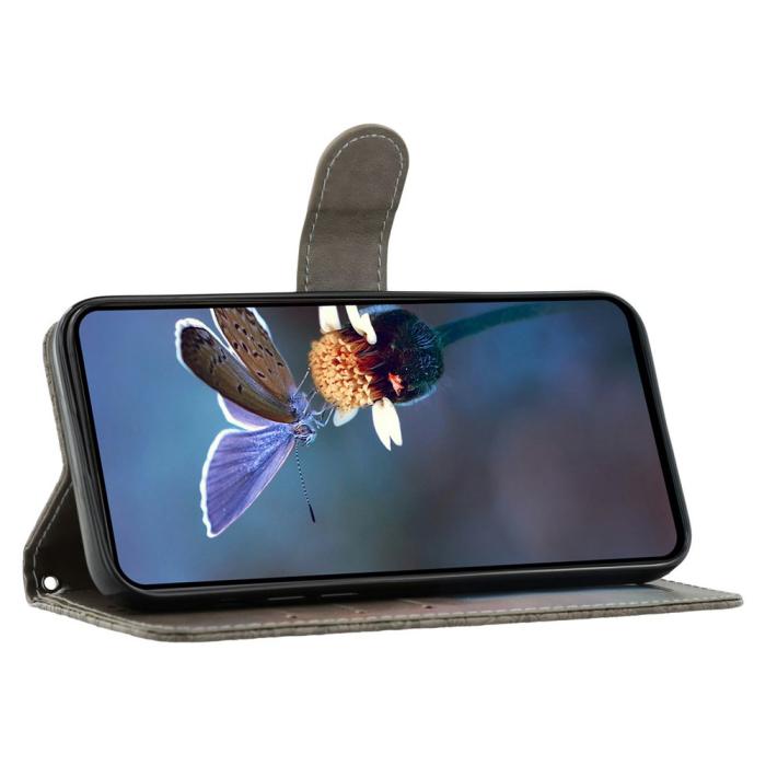 Bild 3,  Samsung Galaxy S26 Ultra Fodral Med Blommigt Tryck Grå - Teknikhallen.se