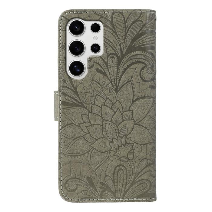 Bild 5,  Samsung Galaxy S26 Ultra Fodral Med Blommigt Tryck Grå - Teknikhallen.se