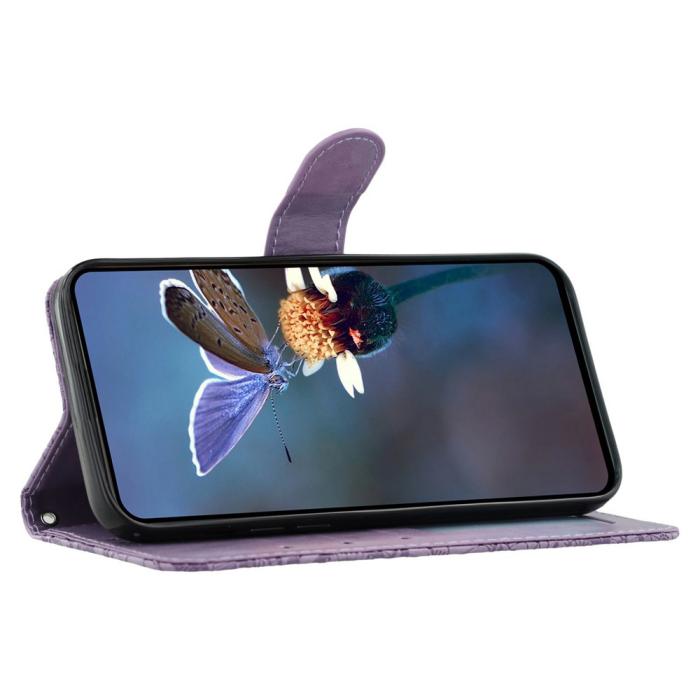 Bild 3,  Samsung Galaxy S26 Ultra Fodral Med Blommigt Tryck Lila - Teknikhallen.se
