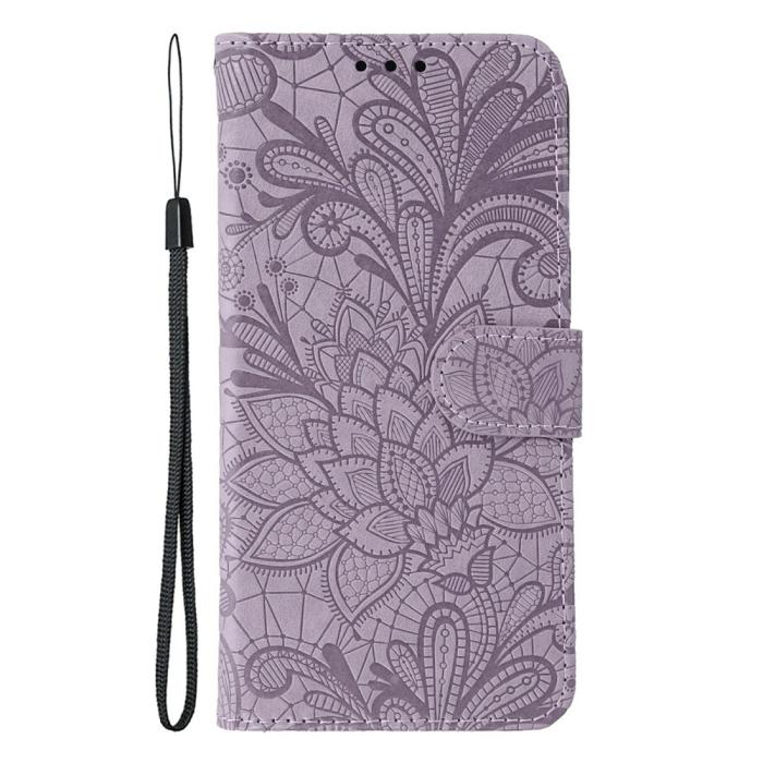 Bild 4,  Samsung Galaxy S26 Ultra Fodral Med Blommigt Tryck Lila - Teknikhallen.se