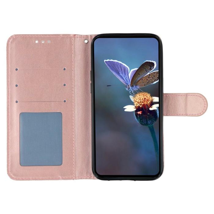 Bild 2,  Samsung Galaxy S26 Ultra Fodral Med Blommigt Tryck Roséguld - Teknikhallen.se