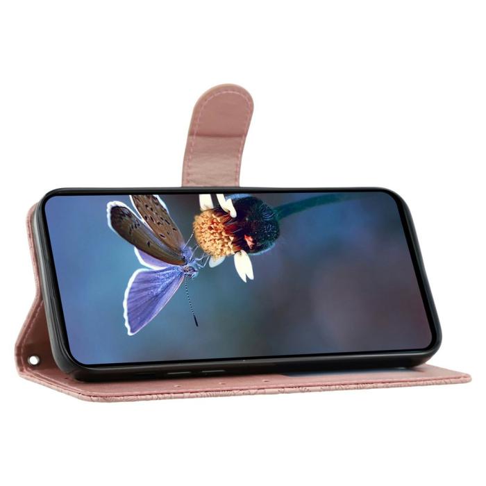 Bild 3,  Samsung Galaxy S26 Ultra Fodral Med Blommigt Tryck Roséguld - Teknikhallen.se