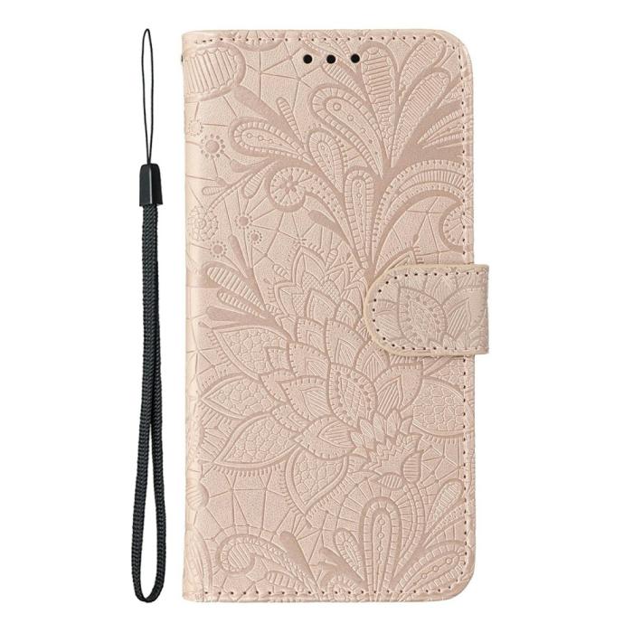 Bild 4,  Samsung Galaxy S26 Ultra Fodral Med Blommigt Tryck Roséguld - Teknikhallen.se