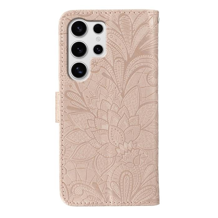 Bild 5,  Samsung Galaxy S26 Ultra Fodral Med Blommigt Tryck Roséguld - Teknikhallen.se