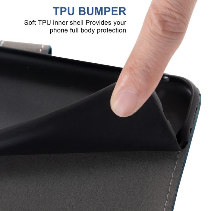 Bild 5,  Samsung Galaxy S26 Ultra Fodral Multifunktionellt Läder Blå - Teknikhallen.se
