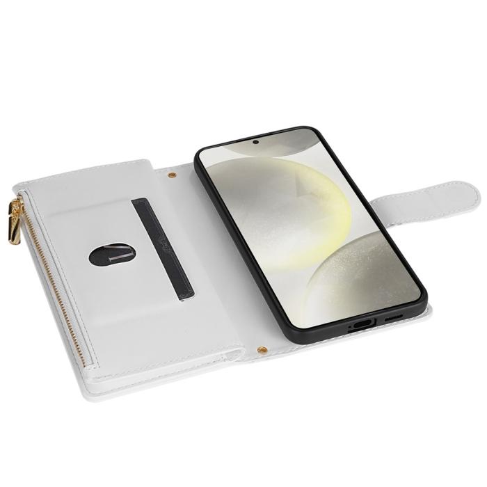 Bild 4,  Samsung Galaxy S26 Ultra Fodral Rhombus Läder Vit - Teknikhallen.se