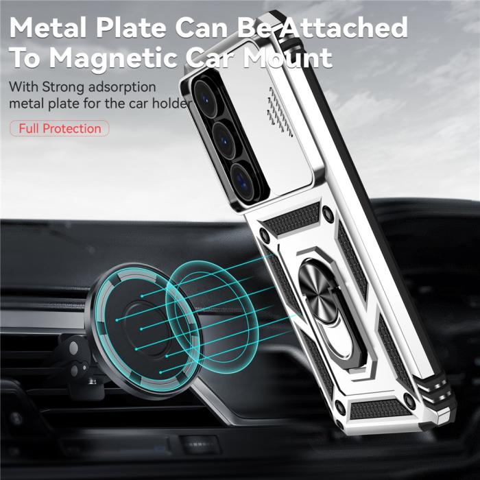 Bild 5,  Samsung Galaxy S26 Ultra Skal CamShield Ring Hybrid Silver - Teknikhallen.se