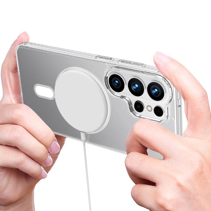 Bild 5,  Samsung Galaxy S26 Ultra Skal MagSafe Hybrid Transparent - Teknikhallen.se