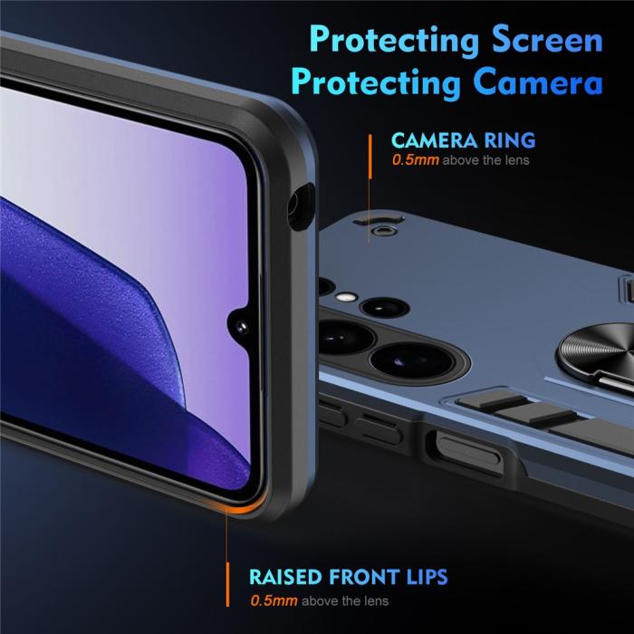 Bild 3,  Samsung Galaxy S26 Ultra Skal Ring Hybrid Armor Blå - Teknikhallen.se