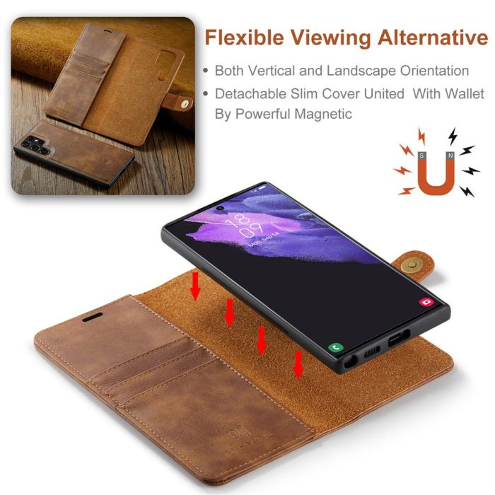 Bild 6, DG.MING DG.MING Galaxy S26 Ultra 2in1 Magnet Fodral / Skal Brun - Teknikhallen.se