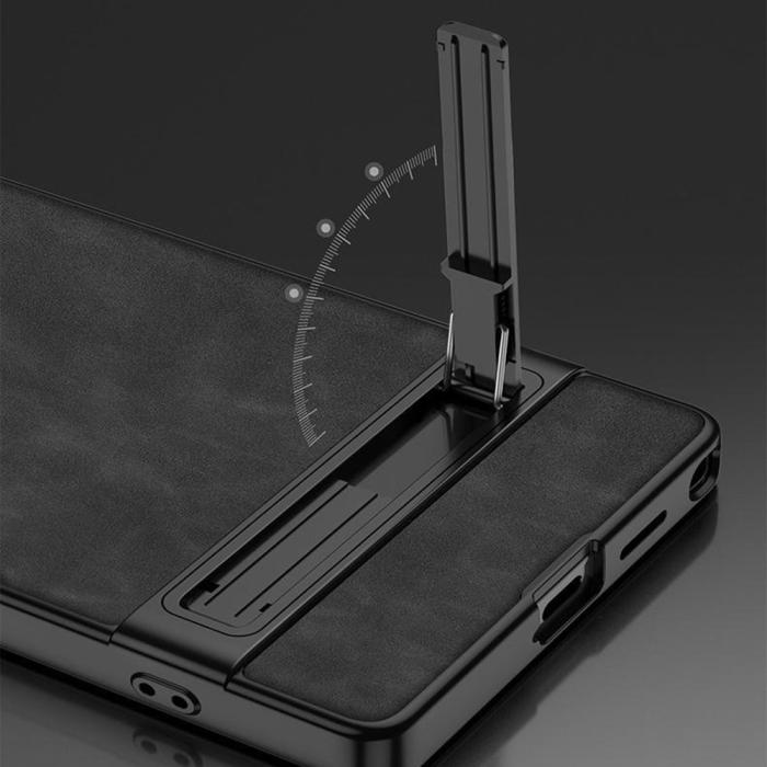 Bild 5, GKK GKK Samsung Galaxy S26 Ultra Skal Kickstand Läder Svart - Teknikhallen.se
