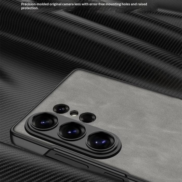 Bild 4, GKK GKK Samsung Galaxy S26 Ultra Skal Kickstand Läder Grå - Teknikhallen.se