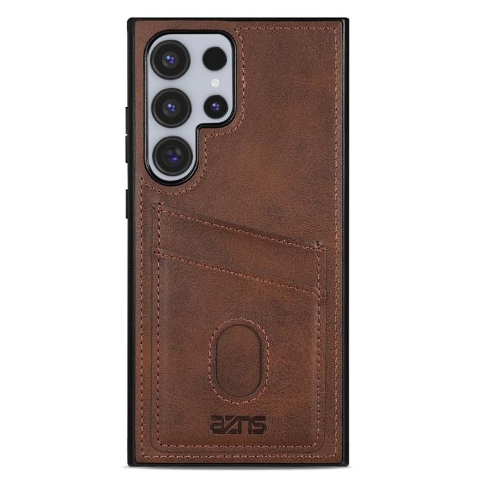 Bild 2, AZNS AZNS Samsung Galaxy S26 Ultra Skal Med Kortfack Läder Brun - Teknikhallen.se