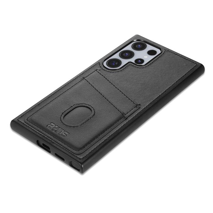 Bild 3, AZNS AZNS Samsung Galaxy S26 Ultra Skal Med Kortfack Läder Svart - Teknikhallen.se