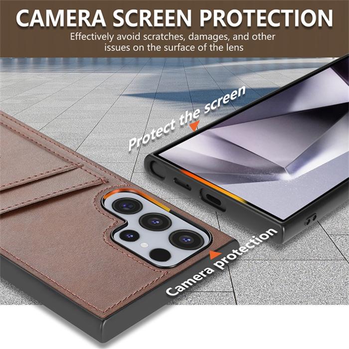 Bild 6, AZNS AZNS Samsung Galaxy S26 Ultra Skal Med Kortfack Läder Svart - Teknikhallen.se