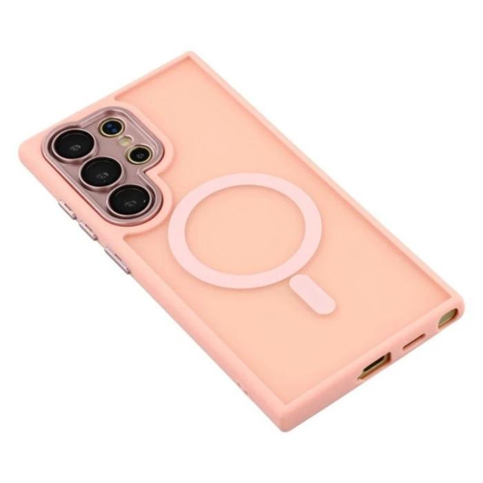 Bild 4, WANLONFENG WANLONFENG Galaxy S26 Ultra Skal MagSafe Shockproof Rosa - Teknikhallen.se