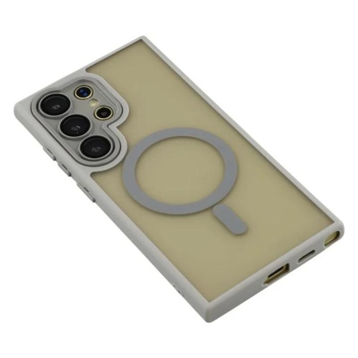 Bild 4, WANLONFENG WANLONFENG Galaxy S26 Ultra Skal MagSafe Shockproof Grå - Teknikhallen.se