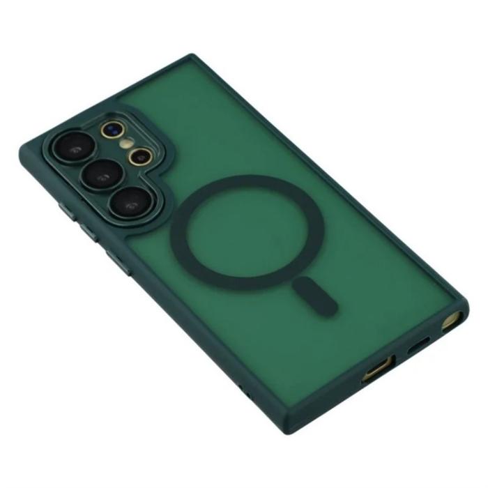 Bild 4, WANLONFENG WANLONFENG Galaxy S26 Ultra Skal MagSafe Shockproof Grön - Teknikhallen.se