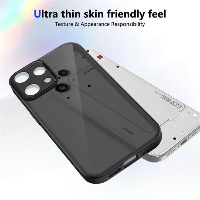 Bild 4,  Nothing Phone 3a Lite Skal Hybrid Transparent / Svart - Teknikhallen.se