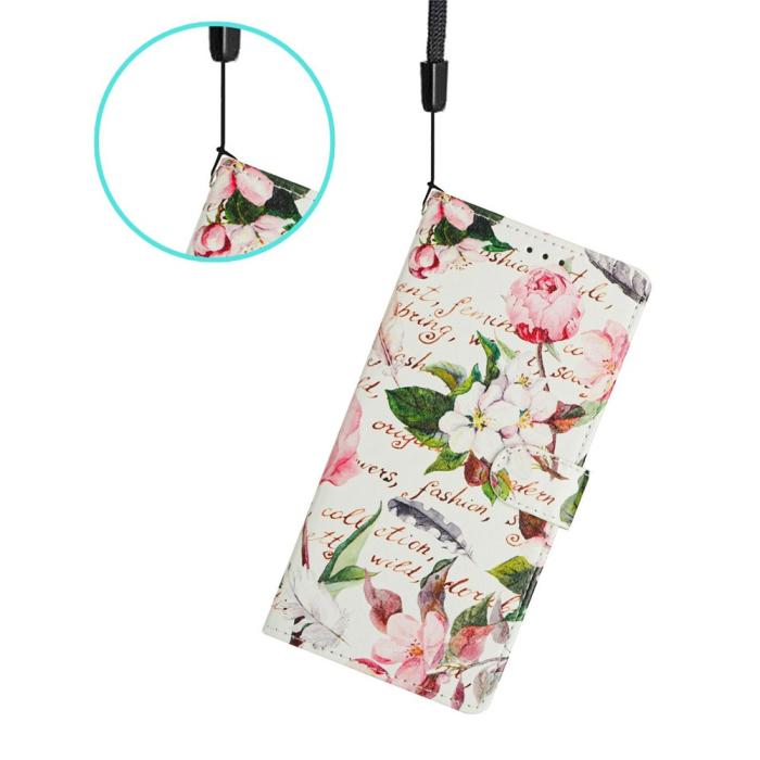 Bild 5,  Samsung Galaxy A37 5G Fodral Med Tryck Blommor - Teknikhallen.se
