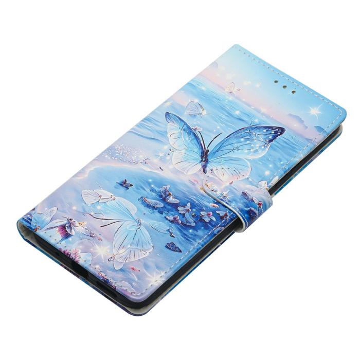 Bild 4,  Samsung Galaxy A37 5G Fodral Med Tryck Hav / Fjäril - Teknikhallen.se