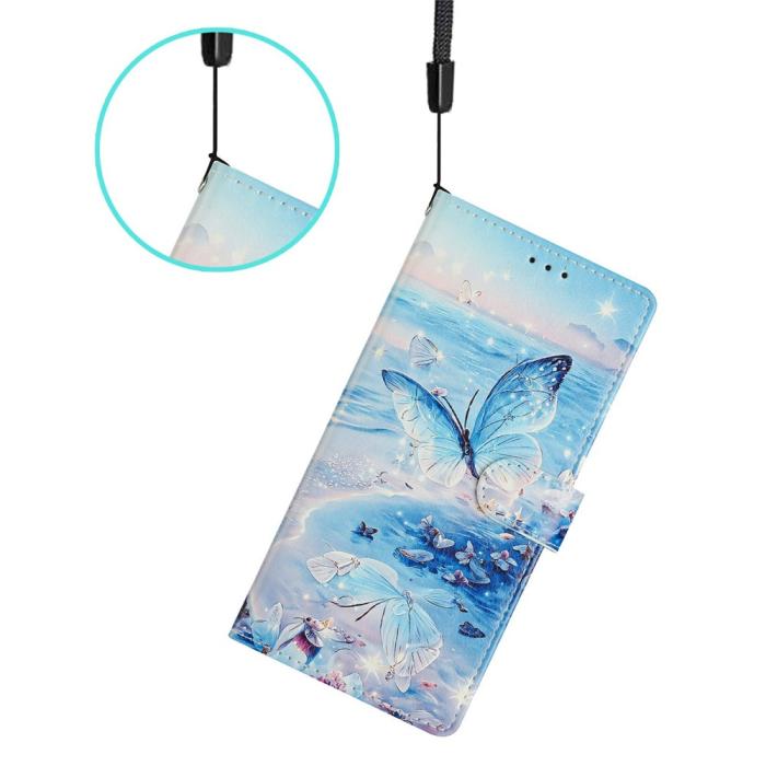 Bild 5,  Samsung Galaxy A37 5G Fodral Med Tryck Hav / Fjäril - Teknikhallen.se