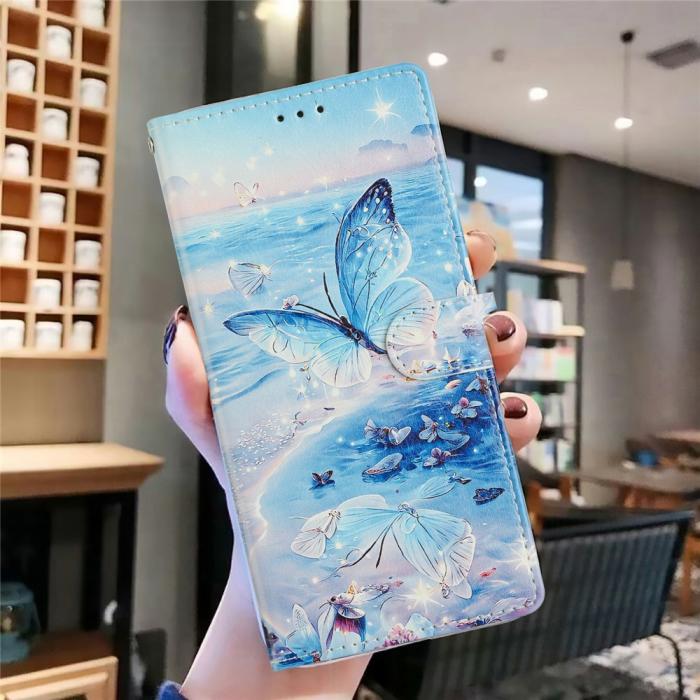 Bild 6,  Samsung Galaxy A37 5G Fodral Med Tryck Hav / Fjäril - Teknikhallen.se