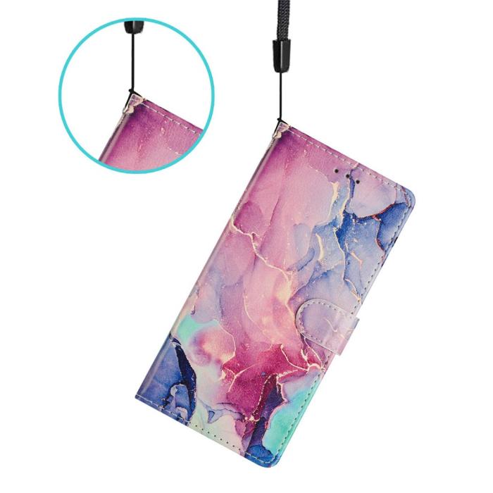Bild 5,  Samsung Galaxy A37 5G Fodral Med Tryck Rosa Marmor - Teknikhallen.se