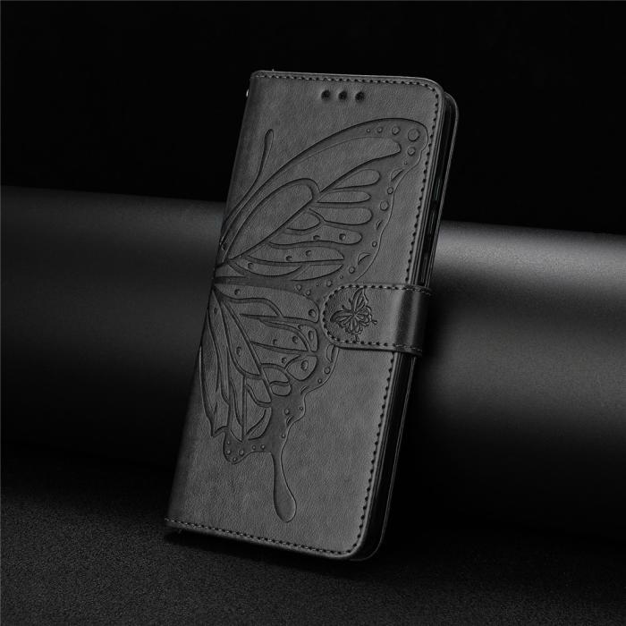 Bild 6,  Samsung Galaxy A37 5G Fodral Med Fjäril Tryck Svart - Teknikhallen.se