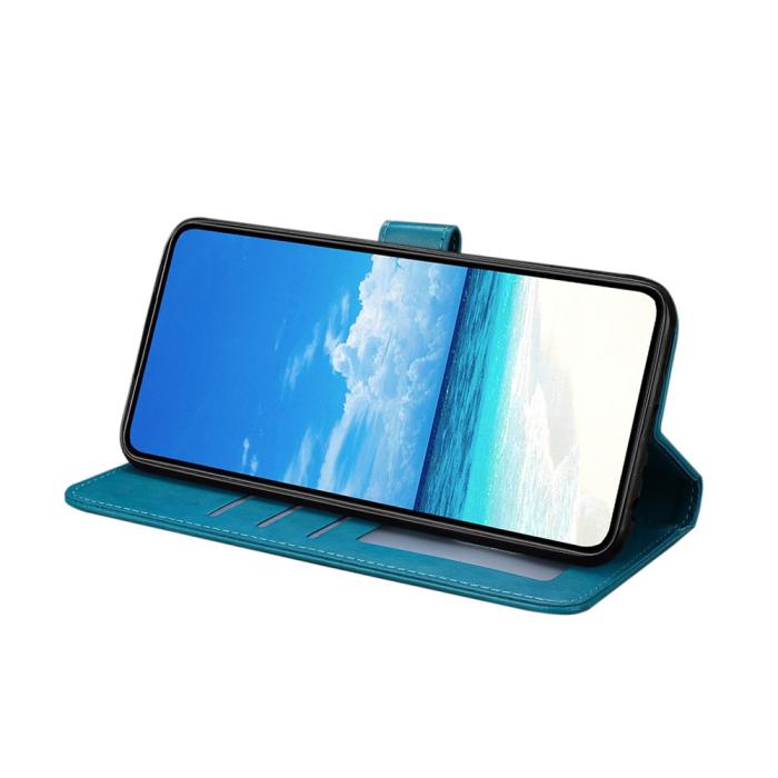 Bild 2,  Samsung Galaxy A37 5G Fodral Med Fjäril Tryck Blå - Teknikhallen.se