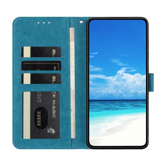 Bild 3,  Samsung Galaxy A37 5G Fodral Med Fjäril Tryck Blå - Teknikhallen.se