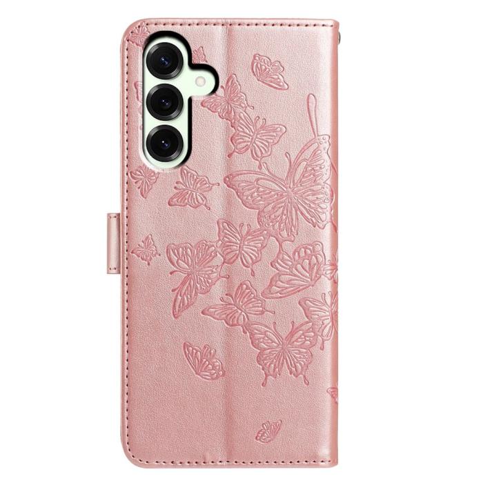 Bild 5,  Samsung Galaxy A37 5G Fodral Med Fjäril Tryck Roséguld - Teknikhallen.se