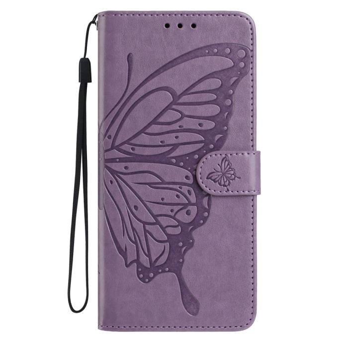 Bild 4,  Samsung Galaxy A57 5G Fodral Med Fjäril Tryck Lila - Teknikhallen.se