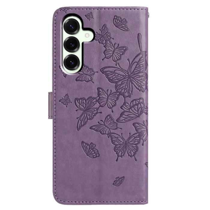 Bild 5,  Samsung Galaxy A57 5G Fodral Med Fjäril Tryck Lila - Teknikhallen.se
