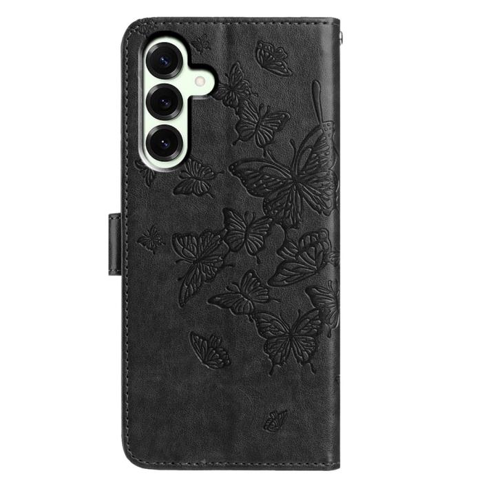 Bild 5,  Samsung Galaxy A57 5G Fodral Med Fjäril Tryck Svart - Teknikhallen.se