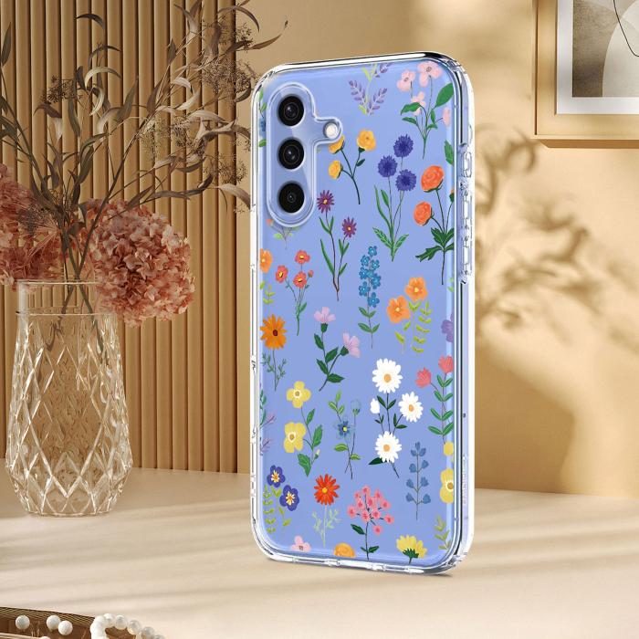 Bild 5,  Samsung Galaxy A57 5G Skal Med Tryck Blommor - Teknikhallen.se