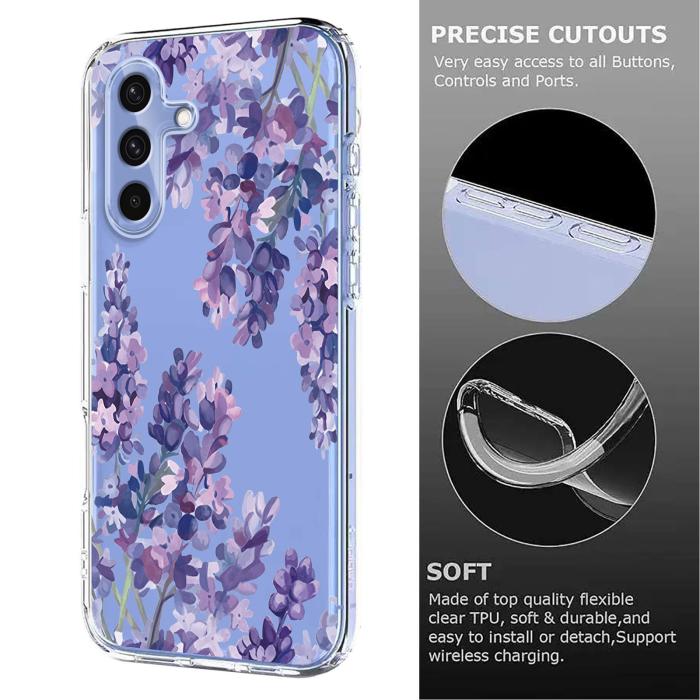 Bild 6,  Samsung Galaxy A57 5G Skal Med Tryck Blommor - Teknikhallen.se