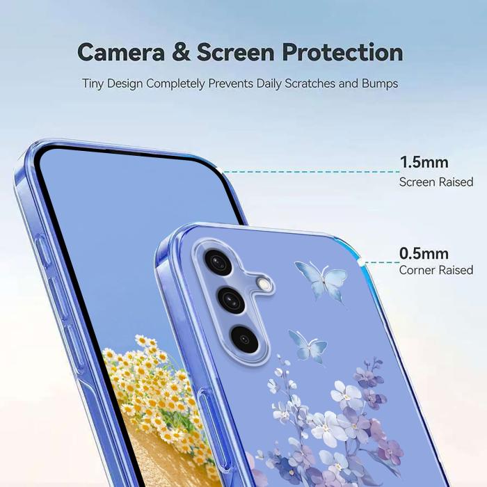 Bild 4,  Samsung Galaxy A37 5G Skal Med Tryck Blommor - Teknikhallen.se