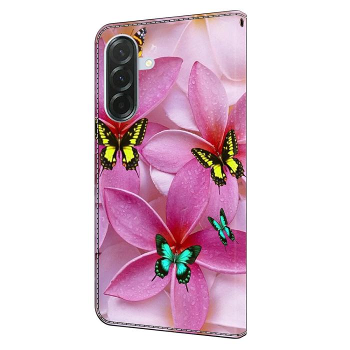 Bild 5,  Samsung Galaxy A37 5G Fodral Läder Blommor / Fjärilar - Teknikhallen.se