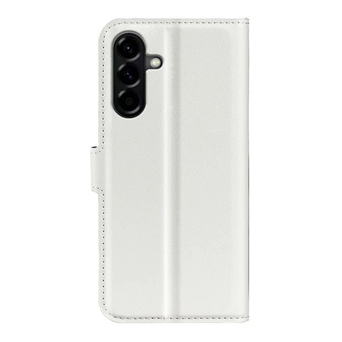 Bild 6,  Samsung Galaxy A57 5G Fodral Litchi Läder Vit - Teknikhallen.se
