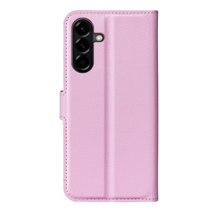 Bild 6,  Samsung Galaxy A57 5G Fodral Litchi Läder Ljus Rosa - Teknikhallen.se
