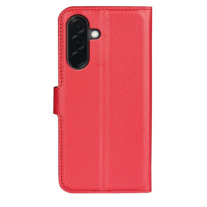 Bild 6,  Samsung Galaxy A37 5G Fodral Litchi Läder Röd - Teknikhallen.se