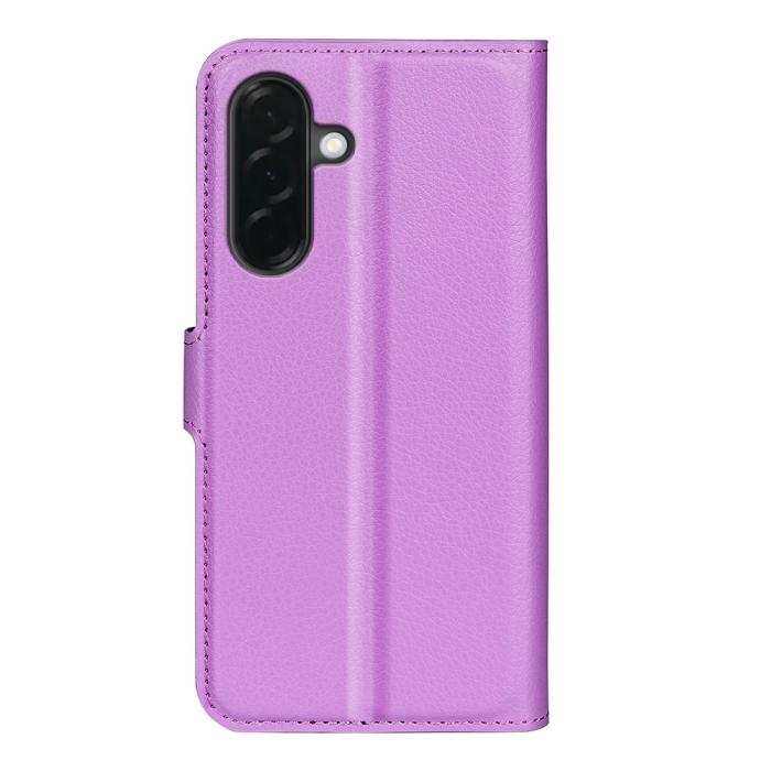 Bild 6,  Samsung Galaxy A37 5G Fodral Litchi Läder Lila - Teknikhallen.se
